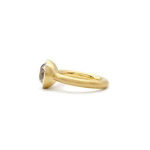 4ct Honey Diamond Cup Ring