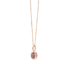 Blush Sapphire Pebble Pendant
