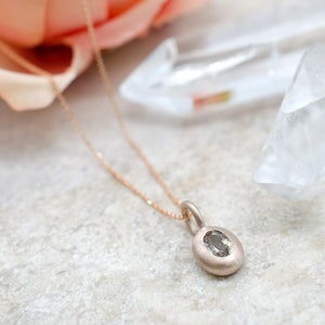Sage Sapphire Pebble Pendant