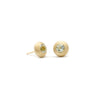 Aquamarine Pebble Studs