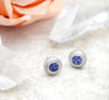 Tanzanite Pebble Studs