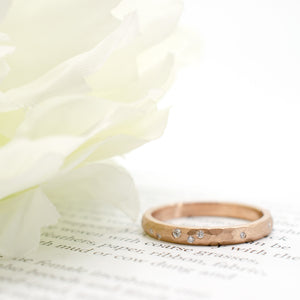 Hammered Galaxy Band Rose