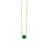.33ct Emerald Milgrain Necklace
