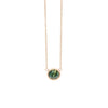 1.03ct Sapphire Milgrain Necklace