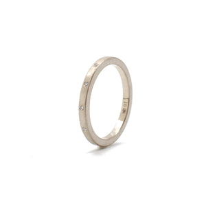 Offset Diamond Band White