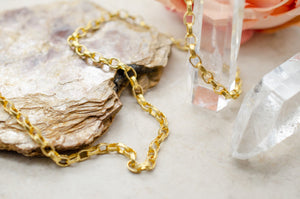 3.6mm Handmade Open Link Chain 22"