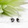 Black Diamond Studs White