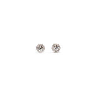 Double Milgrain Studs (Round)