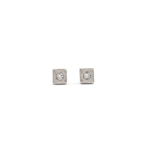 Triple Milgrain Studs (Square)