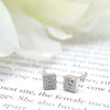 Triple Milgrain Studs (Square)