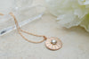 Sunburst Pendant in Rose