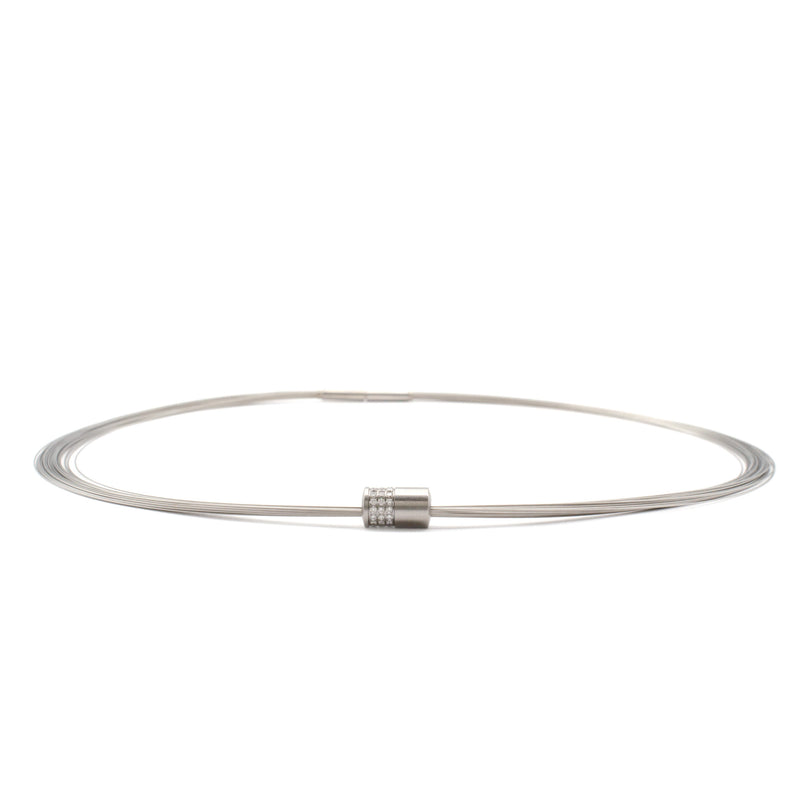 Pave Roller Necklace