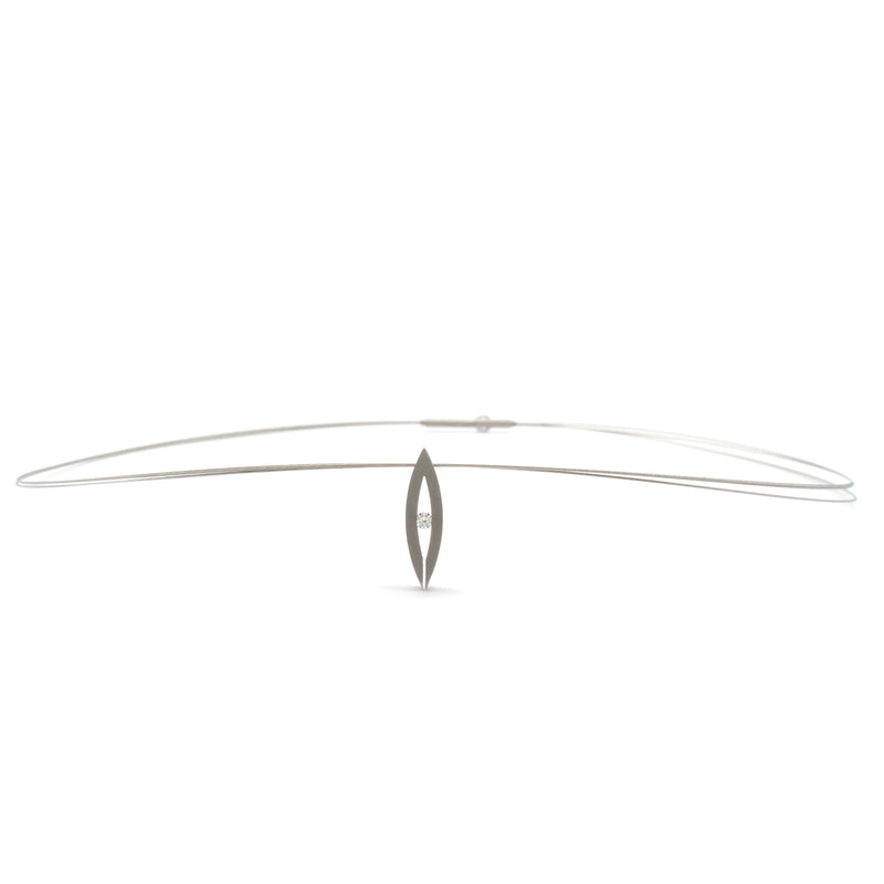 Diamond Navette Pendant