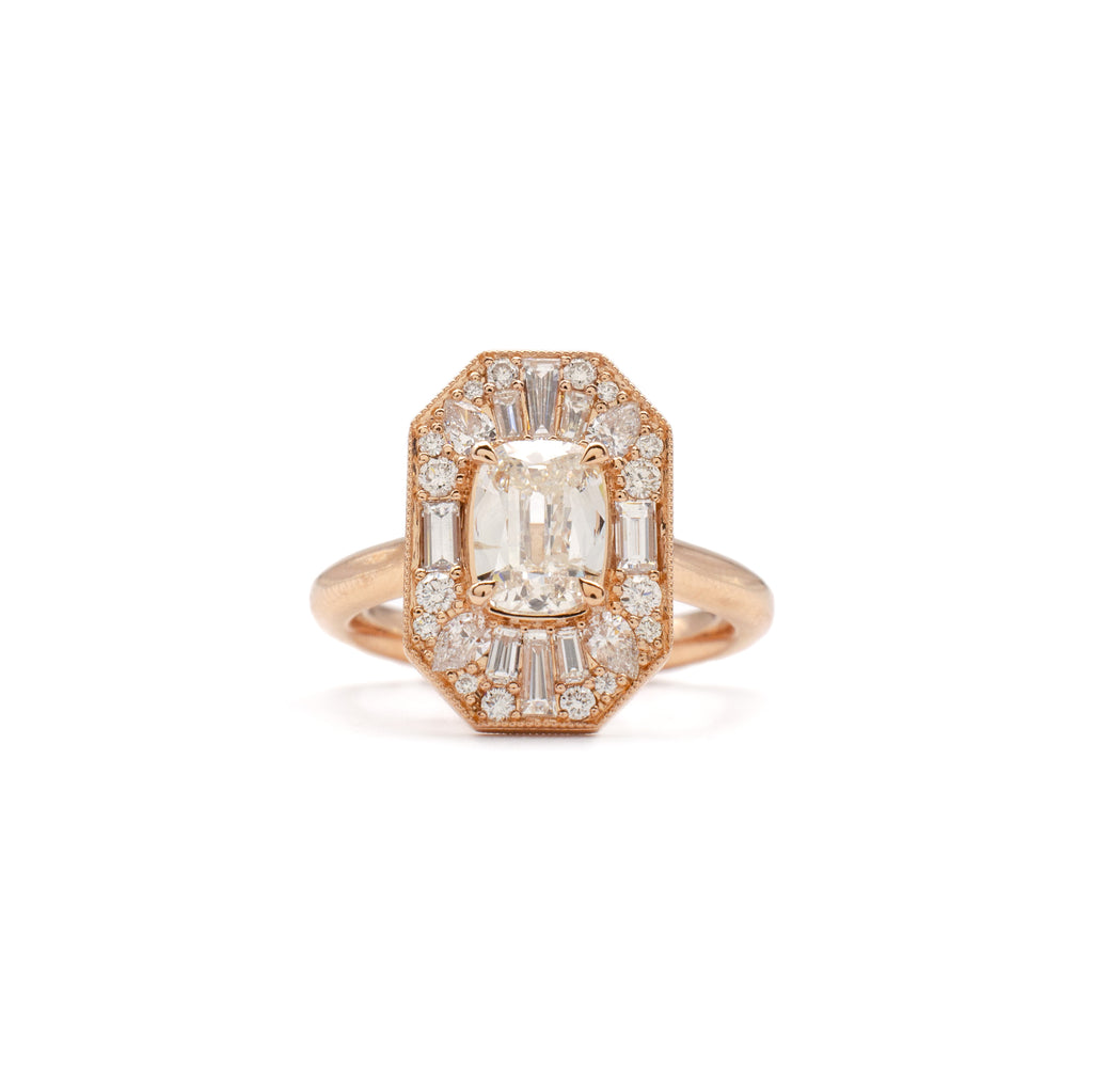 1.07ct Cushion Cut Merrow Ring