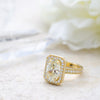 Milgrain Halo Ring