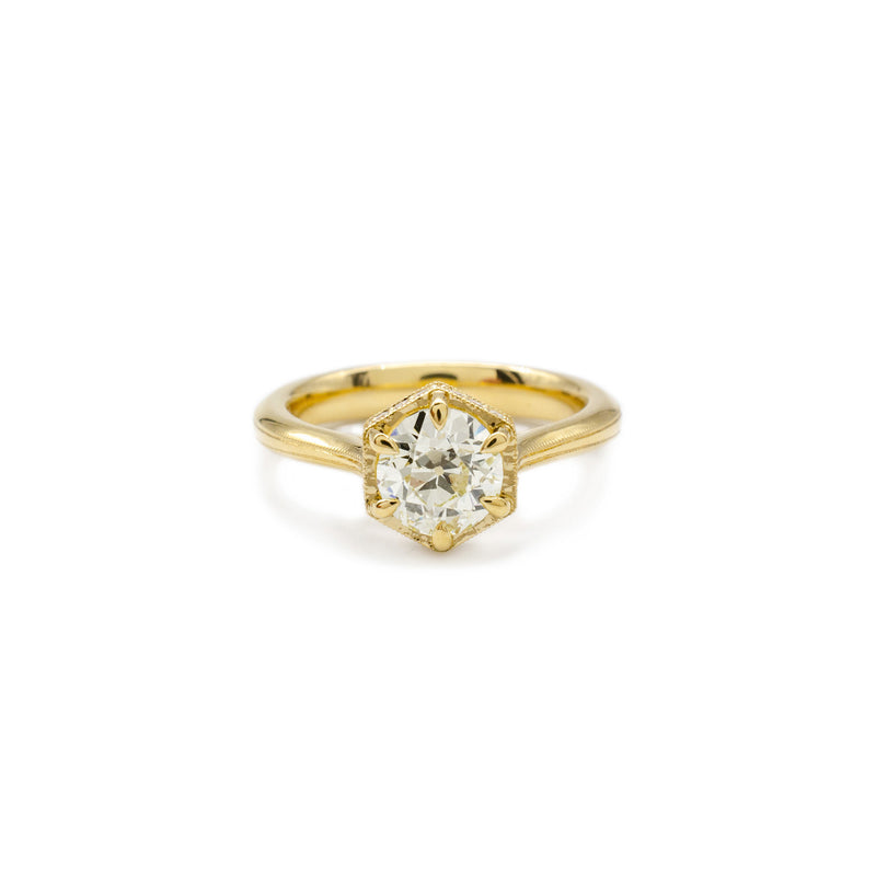 1.23ct Old European Cut Grace Ring