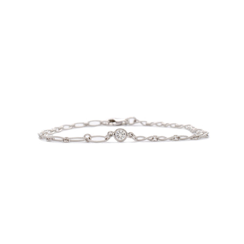 Diamond Beau Bracelet in White