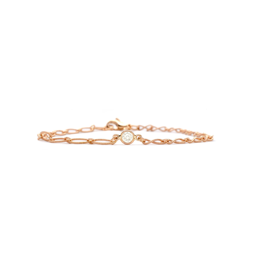 Diamond Beau Bracelet in Rose