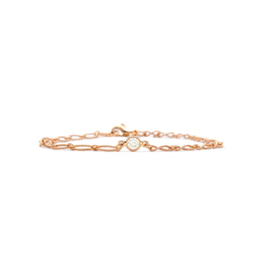 Diamond Beau Bracelet in Rose