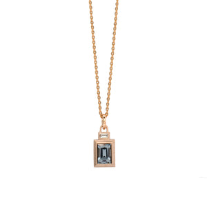 Spinel Baguette Bezel Pendant