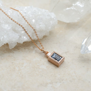 Spinel Baguette Bezel Pendant