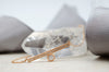 Offset Engraved Bar Necklace Rose