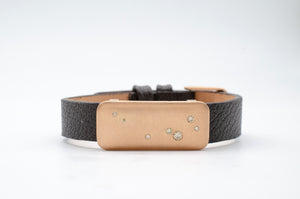 Rose Gold Leather Bracelet