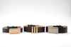 Grey Gold Leather Bracelet