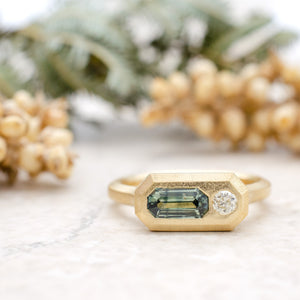 Sapphire Ingot Ring