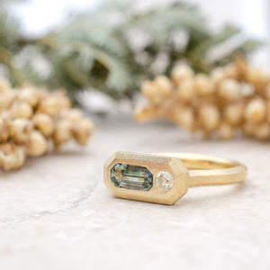 Sapphire Ingot Ring