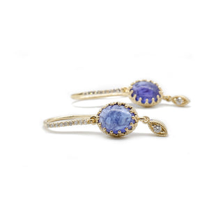 Tanzanite Crown Dangles