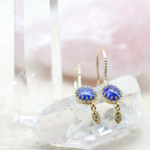 Tanzanite Crown Dangles