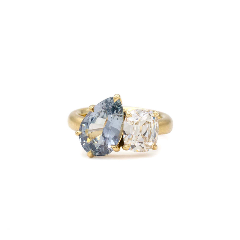 Sapphire Duo Ring