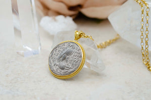 28mm Ancient Coin with Owl of Athena