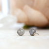 Galaxy Stud Earrings in White