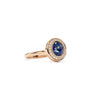 1.16ct Blue Sapphire Halo Ring