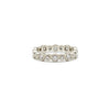 White Gold Alternating Bezel Band