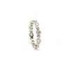 White Gold Alternating Bezel Band
