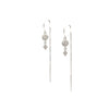 White Gold Threader Earrings