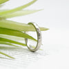 White Gold Hammered Band