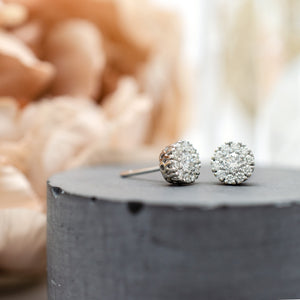 Diamond Cluster Studs