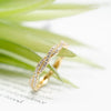 Yellow Gold Diamond Twist Ring