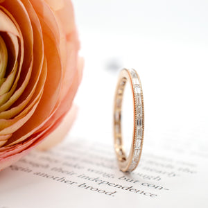 Baguette Diamond Eternity Ring in Rose