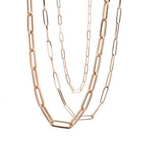Rose Gold Petite Paperclip Chain