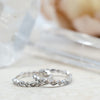 Marquise & Square Hoops White
