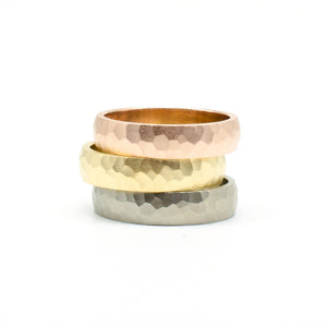 5mm Grey Hammered Band