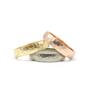 5mm Grey Hammered Band