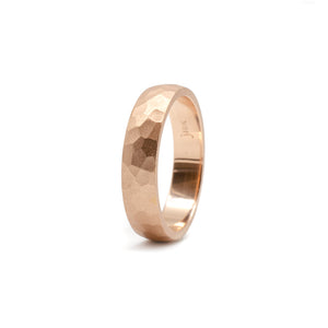 5mm Rose Hammered Band