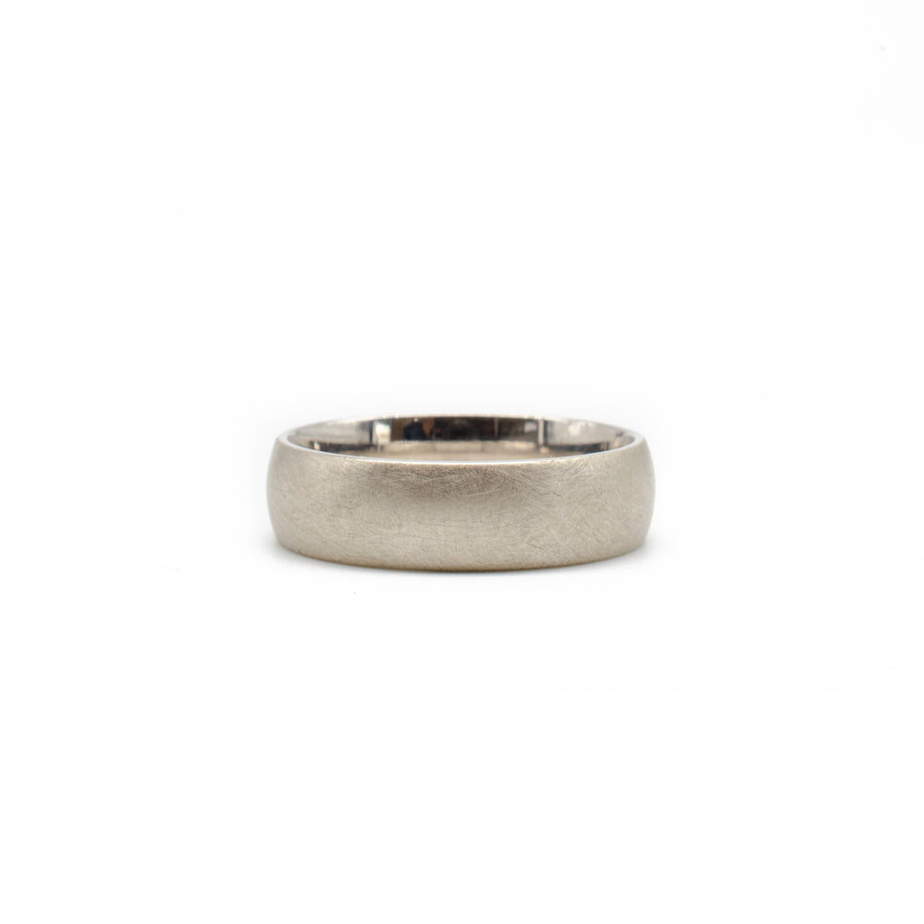 White Gold 6mm Band