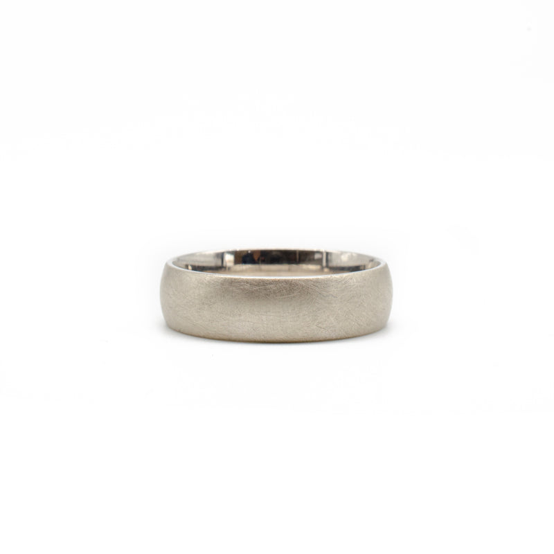 White Gold 6mm Band